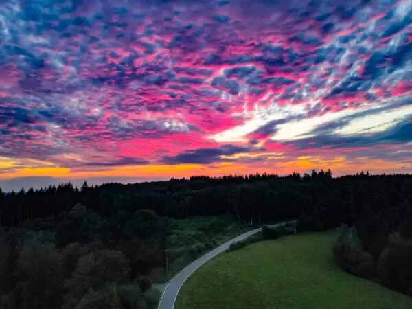 Ciel de feu Au dessus de dohan